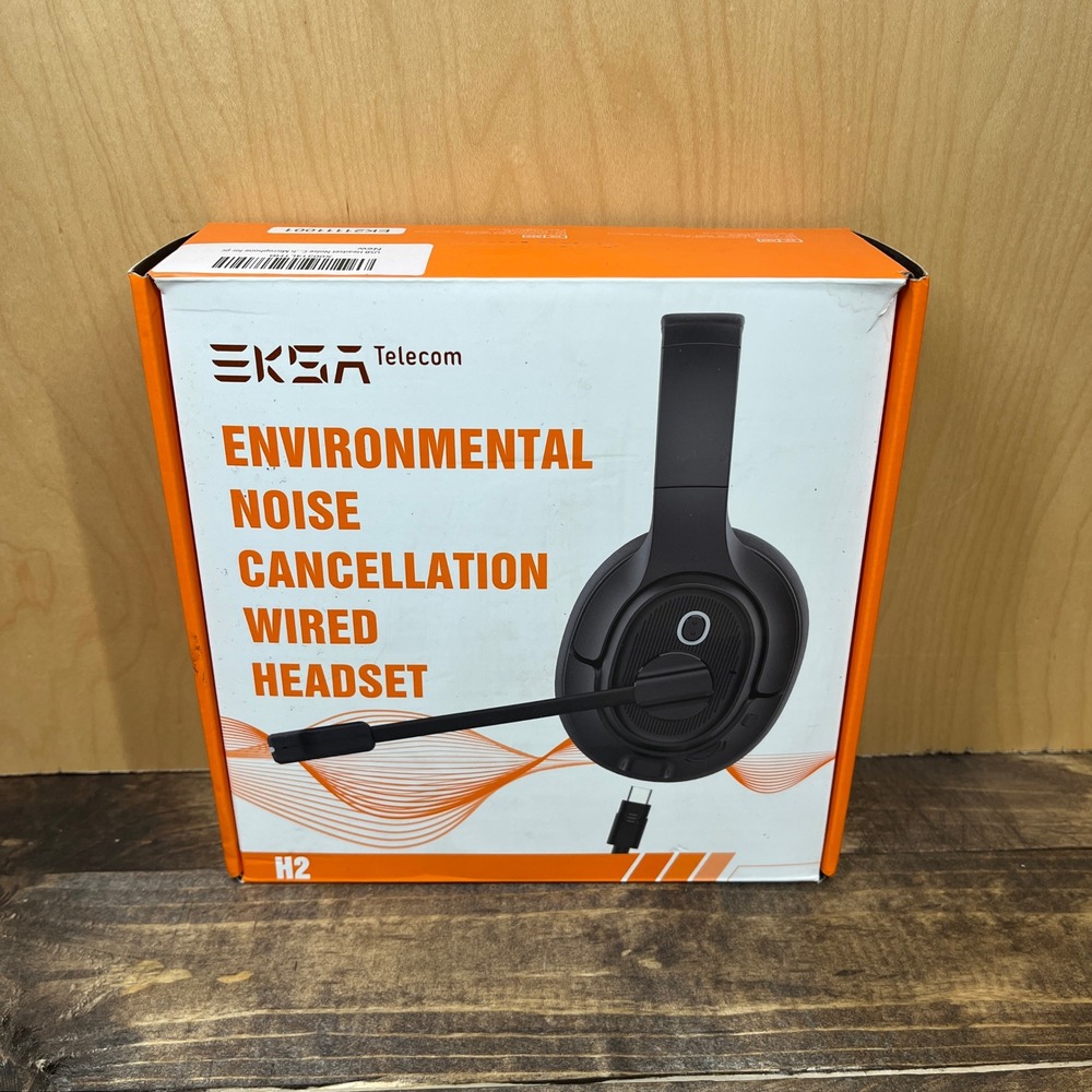 EKSA Telecom H2 Wired Headset Noise Cancelling Microphone USB-C Black EK21111001